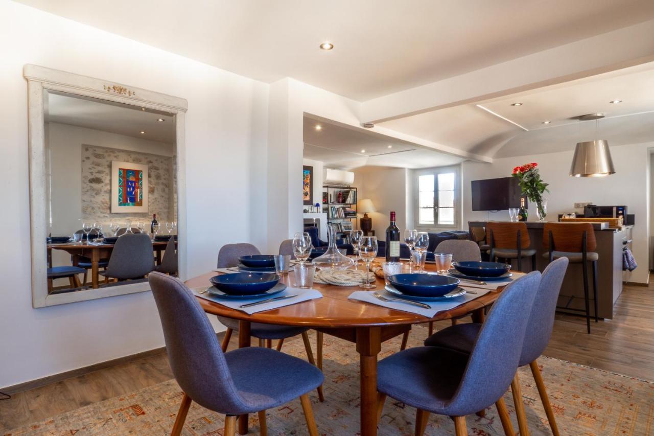 Charmant Appartement Spacieux Pour 6P Vue Mer Vieil Antibes Exteriör bild