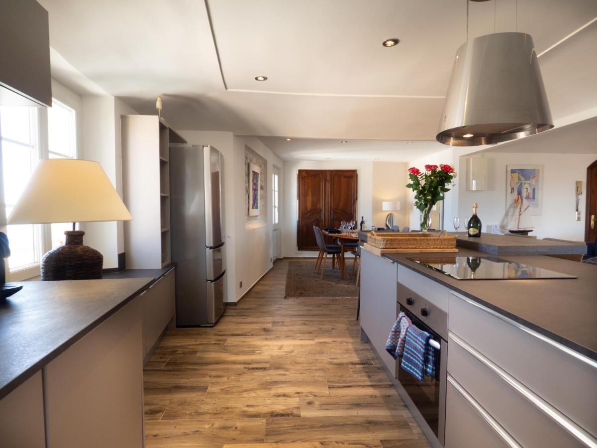 Charmant Appartement Spacieux Pour 6P Vue Mer Vieil Antibes Exteriör bild