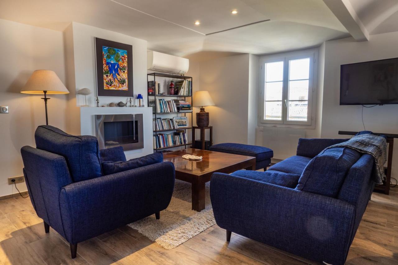 Charmant Appartement Spacieux Pour 6P Vue Mer Vieil Antibes Exteriör bild